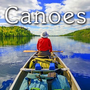 Fibreglass Canoe with a Single Paddler, On Board: Pull onto Shore & Step out of Canoe